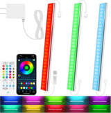 Aulanto RGB Under Cabinet Lights for Shelf and Display Case, Dimmable Accent Lighting to Elevate Home Style