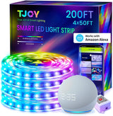 TJOY Wi-Fi LED Light Strips – Aesthetic Bedroom Accent Lighting with Music Sync and Voice Control