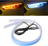 Bright White DRL Headlight Strips – Enhanced Forward Visibility for Rainy and Foggy Driving Conditions