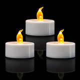KOABY LED Tea Lights – Simple Flameless Votives for Neutral Scandinavian Style Interiors and Uncluttered Shelving