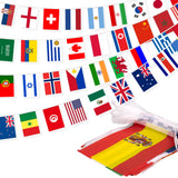 Child-Friendly International Flag Decoration – 82 ft Educational Bunting for School & Kids' Rooms