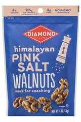 Diamond of California Pumpkin Pie Spice Walnuts – Mindful Snacking for Self-Care Nights, 4 oz Single-Serve Pouch