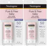 Neutrogena Pure & Free Baby Mineral Sunscreen Stick SPF 50 – Clinically Minded Sun Care for Sensitive Infant Skin