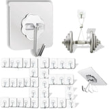 Adhesive Wall Hooks – Clear No-Drill Coat Hooks for Cozy Bedroom Entryway Decor