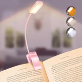 Gritin 9 LED Rechargeable Book Light for Reading in Bed - Clean Modern Reading Light for Uncluttered Bedside, Simple USB Rechargeable Clip on Book Lamp