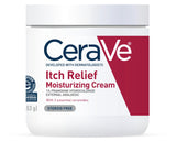 CeraVe Itch Relief Cream for Bedtime Skincare – Fast-Acting Soothing Moisturizer for Peaceful Sleep