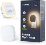 AUVON Backlit Night Light with 120° Motion Sensor and Auto Shutoff – Safe Nighttime Path Lighting for Elderly Adults, Stairs and Bedroom