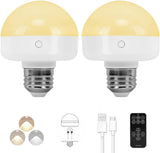 BLUEYE Rechargeable LED Bulb for Patio String Lights, IP44 Waterproof Cordless Lamp for Evening Gatherings