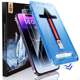 MAGIC JOHN 2 Pack iPhone 14 Pro Max Tempered Glass Screen Protector, Practical Ready-to-Gift Box for Friends and Family on Any Occasion