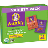 Annie's Organic Bunny Fruit Snacks – Halloween Lunchbox Snack Pack for Kids, 22 Single-Serve Pouches