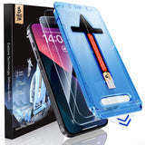 MAGIC JOHN 2 Pack iPhone 13/14 & 13 Pro Screen Protector for Work-from-Home Setup, Bubble-Free Easy Install