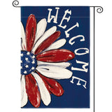 AVOIN colorlife Patriotic Daisy Garden Flag 12x18 Inch Double Sided, Thoughtful Housewarming Gift for Mom and Grandparents