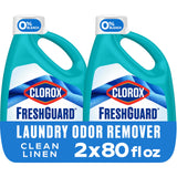 Clorox FreshGuard Laundry Odor Remover for Intentional Laundry, One-Step Odor Eliminator for an Uncluttered Wash Routine