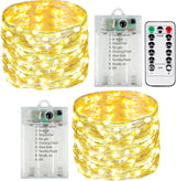 Avaspark 240 LED Twinkle Lights Battery Operated – Warm Ambient Decor for Headboard, Reading Nook, and Indoor Plants, 3-Pack