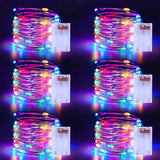 Lumoonity Copper Wire Fairy Lights – Living Room & Dorm Room Wall Decor, 5 Lighting Modes Warm Glow
