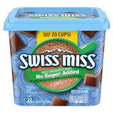 Swiss Miss No Sugar Added Milk Chocolate Hot Cocoa Mix – Focus-Supporting Breakroom Drink for Home Office Mornings, 13 oz