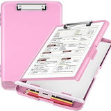 Sooez Clipboard with Storage – Easy-Clean Polypropylene Case for Shared Classroom Environments
