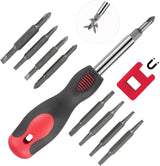 SUNHZMCKP 8 in 1 Screwdriver – Minimalist Tool Replacement, One Bit Set for an Entire Drawer