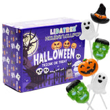 Kid-Friendly Halloween Lollipop 24 Pack - Individually Wrapped Spooky Monster Suckers for Classroom Parties and Trick or Treat