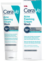 CeraVe Acne Foaming Cream Wash – Maximum-Strength OTC Acne Wash Without a Prescription