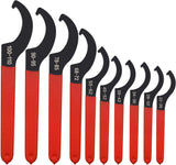 [Brand] C-Shape Shock Spanner Hook Wrench Kit – High-Speed Steel Grip to Prevent Stripped Fasteners
