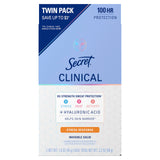 Secret Clinical Strength 100HR Antiperspirant – Invisible Solid Deodorant, Clean Design, No Residue