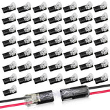 Lumifydeco Shock-Resistant PA66 LED Wire Connector – Child-Safe Low-Voltage Lighting Joiner, 2-Pin Buckle