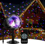 Moving Snowflake LED Projector – Cozy Bedroom & Living Room Accent Lighting