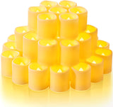Homemory Baby Safe Tea Lights – Flameless LED Votives for Nursery Nightlights and Toddler Bedroom Glow, 24 Pack