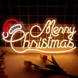 Allball Santa Hat Neon Light – Thoughtful Christmas Present for Women and Friends, Cozy Seasonal Home Accent