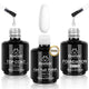 0-0-3 Pcs 15ml top base coat & color gel