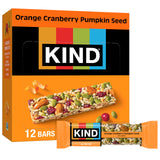 KIND Healthy Snacks Orange Cranberry Pumpkin Seed Bar – Hiking Trail and Backpacking Snack, Shelf-Stable and Lightweight, 12 Count
