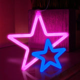 BRIGHTDECK 3-Piece Butterfly LED Neon Lights – Birthday Gift for Girls and Women, Pink Purple Warm White Room Decor for Home