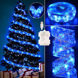 Otomix 2.5-Inch Wide Copper Wire Ribbon Fairy Lights – Cozy Ambiance Strand for Window Frame and Holiday Centerpiece