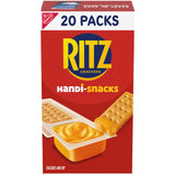 Handi-Snacks RITZ Crackers and Cheese Dip Snack Packs – No-Refrigeration Road Trip Snack for the Car, 20 Single-Serve