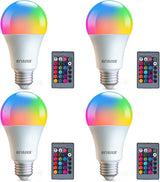 LuminWick RGB Color Changing Bulb – Patio and Backyard Party Light with 16 Colors and Weather-Resistant LED