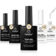 0-5 Pcs 10ml Clear Gel Top Coat and Base Set