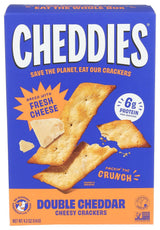 Cheddies Double Cheddar Cracker 4.2 oz – High Protein Office Snack for Clean Eating