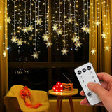 String Lights LED Curtain Light – 3.5m Fairy Light Backdrop for Living Room Window, Warm White 2700K