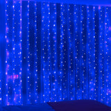 ZSJWL LED Curtain String Lights with Remote, 8 Modes 9.8 × 9.8 Ft Dimmable USB Plug in Fairy Curtain Housewarming Gift for Women and Couples