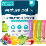 Venture Pal Electrolyte Drink Mix Packets – Travel & Outdoor Adventure Hydration, Single-Serve Sticks for Carry-On and Backpack