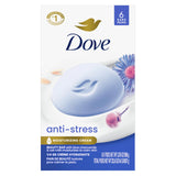 Dove Anti-Stress Beauty Bar – Thoughtful Self-Care Gift Set for Her, 6-Bar Moisturizing Cleanser