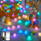 JMEXSUSS 100 LED Globe String Lights – Thoughtful Birthday Gift for Her, Cozy Bedroom Decor with Remote and 8 Lighting Modes