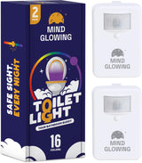 Mind-Glowing Motion Activated Toilet Light Color Changing – Funny Secret Santa Gift Idea for Dad, Mom, Coworkers and Friends