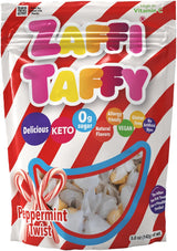 Zollipops KETO Taffy 5oz Resealable Pouch – Sugar-Free Chewy Candy Safe for Lunchboxes and After-School Snacks