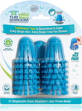 TubShroom Toss 21pk - Simple Peel-and-Stick Disposable Drain Strainers for a Clean, Intentional Bathroom