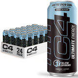 C4 Ultimate Sugar Free Energy Drink for Clean Eating Morning Routine and Guilt Free Daily Use, 16oz Pack of 12
