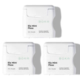 Boka Ela Mint Floss – Non-Toxic Daily Flossing for Sensitive Gums, PFAS-Free Plant-Based Woven Design