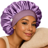 YANIBEST Silk Bonnet – Thoughtful Birthday Gift for Women with Curly Hair, Soft Satin Sleep Cap with Elastic Band