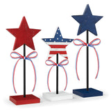 Hosely Portable Star Set – Patriotic Tabletop Decor for Patio Picnic and Porch Gathering